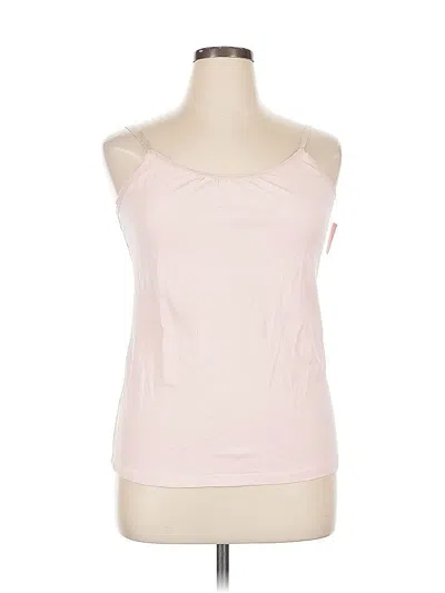 Pre-owned Lane Bryant Tank Top Pink Strapless Neckline Tops