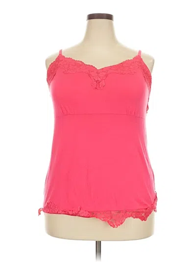 Pre-owned Lane Bryant Tank Top Pink Strapless Neckline Tops
