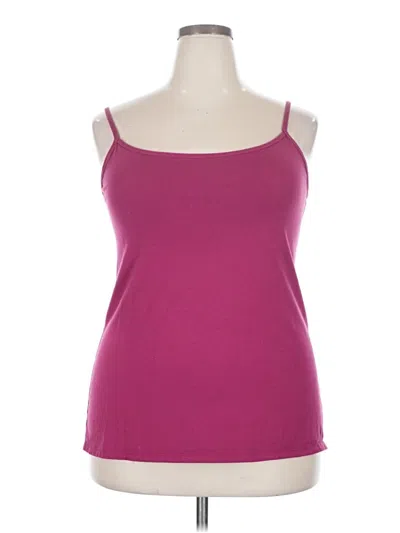 Pre-owned Lane Bryant Tank Top Pink Strapless Neckline Tops