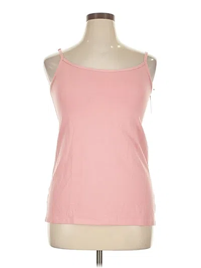 Pre-owned Lane Bryant Tank Top Pink Strapless Neckline Tops