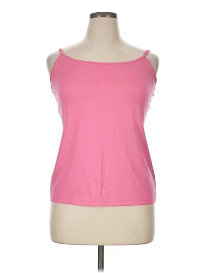 Pre-owned Lane Bryant Tank Top Pink Strapless Neckline Tops
