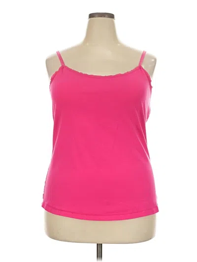 Pre-owned Lane Bryant Tank Top Pink Strapless Neckline Tops