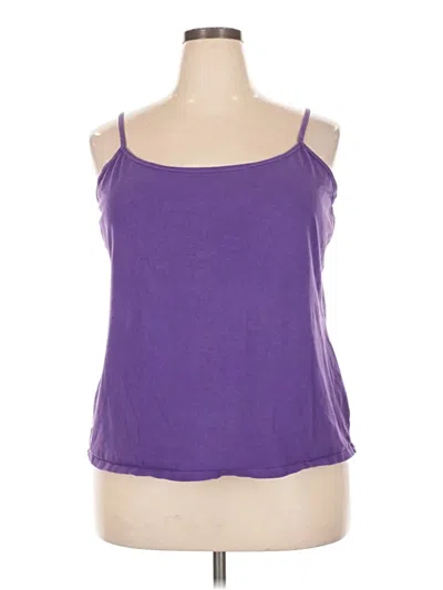 Pre-owned Lane Bryant Tank Top Purple Strapless Neckline Tops
