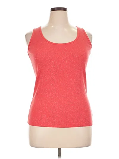 Pre-owned Lane Bryant Tank Top Red Halter Neckline Tops