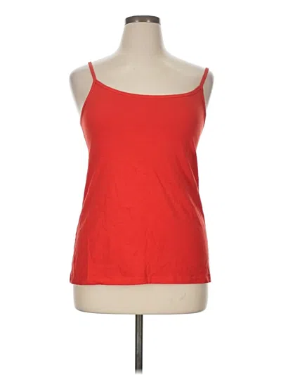 Pre-owned Lane Bryant Tank Top Red Strapless Neckline Tops
