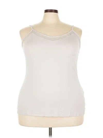 Pre-owned Lane Bryant Tank Top Silver Halter Neckline Tops
