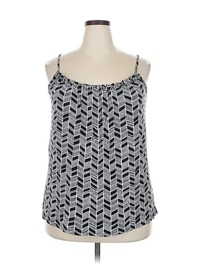 Pre-owned Lane Bryant Tank Top Silver Strapless Neckline Tops