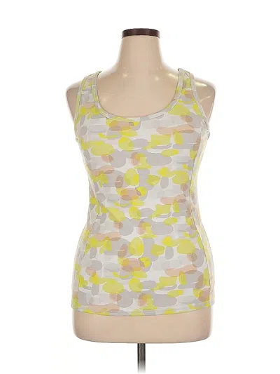 Pre-owned Lane Bryant Tank Top Yellow Halter Neckline Tops