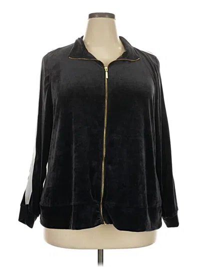 Pre-owned Lane Bryant Track Jacket In Black