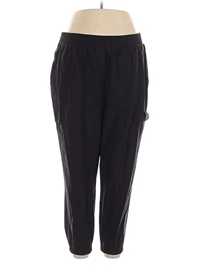 Pre-owned Lane Bryant Track Pants In Black