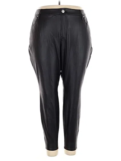 Pre-owned Lane Bryant Track Pants In Black