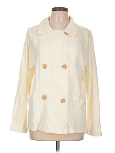Pre-owned Lane Bryant Trenchcoat In Ivory