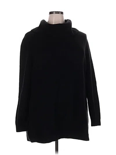 Pre-owned Lane Bryant Turtleneck Sweater In Black