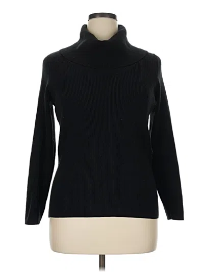 Pre-owned Lane Bryant Turtleneck Sweater In Black