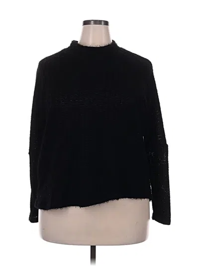 Pre-owned Lane Bryant Turtleneck Sweater In Black