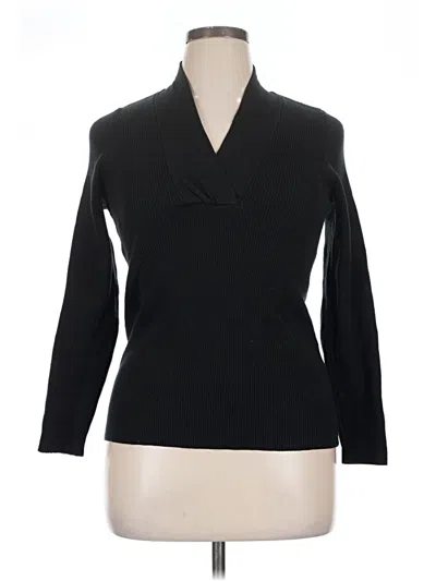 Pre-owned Lane Bryant Turtleneck Sweater In Black