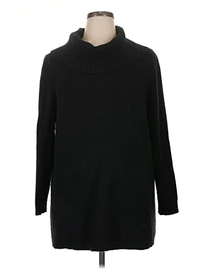 Pre-owned Lane Bryant Turtleneck Sweater In Black