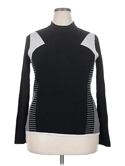 Pre-owned Lane Bryant Turtleneck Sweater In Black