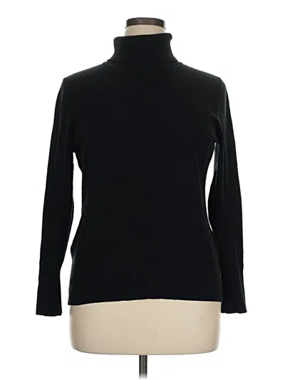 Pre-owned Lane Bryant Turtleneck Sweater In Black