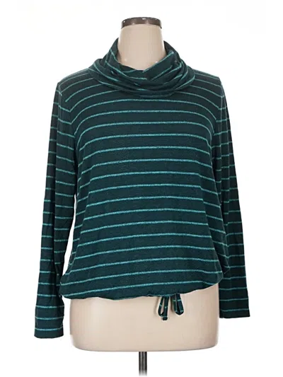 Pre-owned Lane Bryant Turtleneck Sweater In Blue