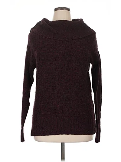 Pre-owned Lane Bryant Turtleneck Sweater In Burgundy