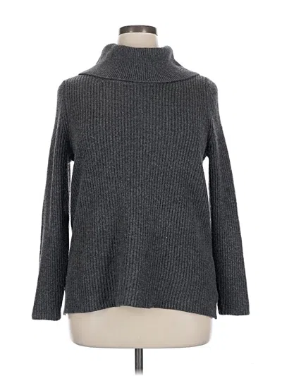Pre-owned Lane Bryant Turtleneck Sweater In Gray