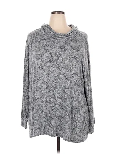 Pre-owned Lane Bryant Turtleneck Sweater In Gray