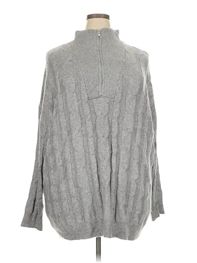 Pre-owned Lane Bryant Turtleneck Sweater In Gray