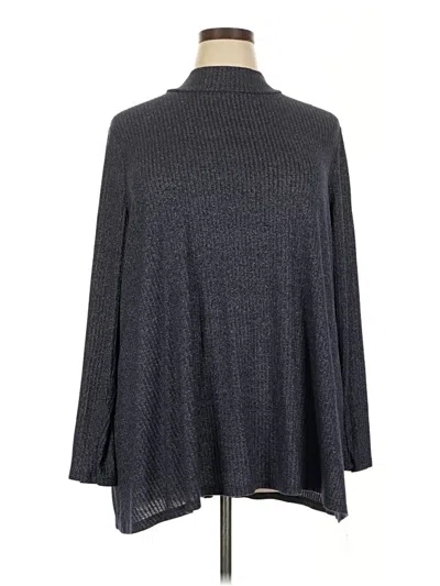 Pre-owned Lane Bryant Turtleneck Sweater In Gray