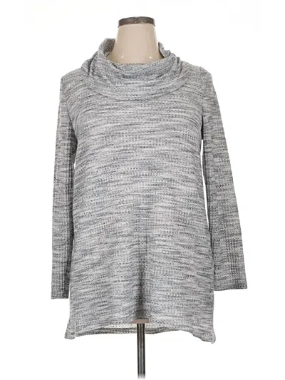 Pre-owned Lane Bryant Turtleneck Sweater In Gray