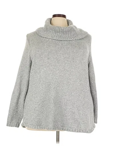 Pre-owned Lane Bryant Turtleneck Sweater In Gray