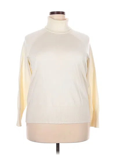 Pre-owned Lane Bryant Turtleneck Sweater In Ivory