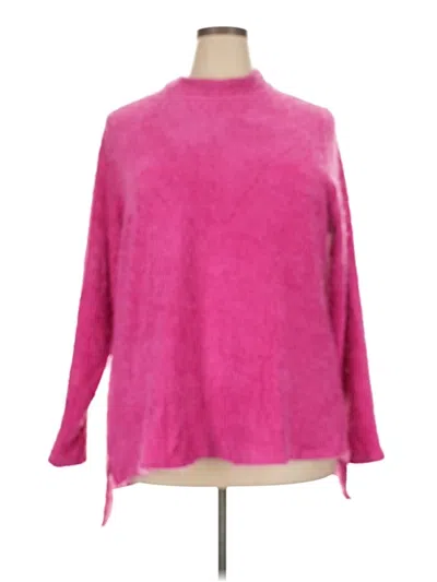 Pre-owned Lane Bryant Turtleneck Sweater In Pink