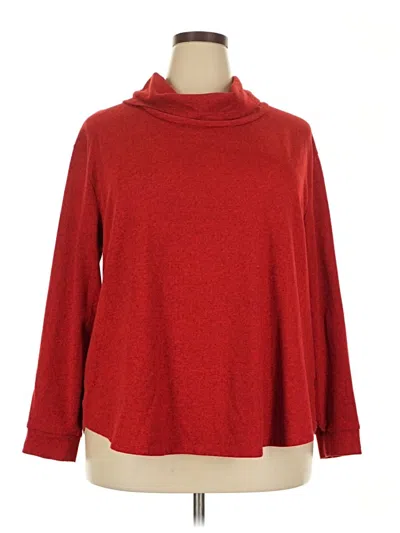 Pre-owned Lane Bryant Turtleneck Sweater In Red