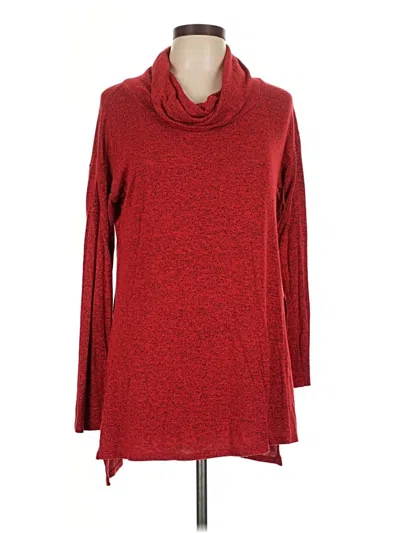 Pre-owned Lane Bryant Turtleneck Sweater In Red