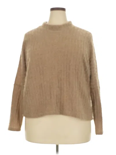 Pre-owned Lane Bryant Turtleneck Sweater In Tan