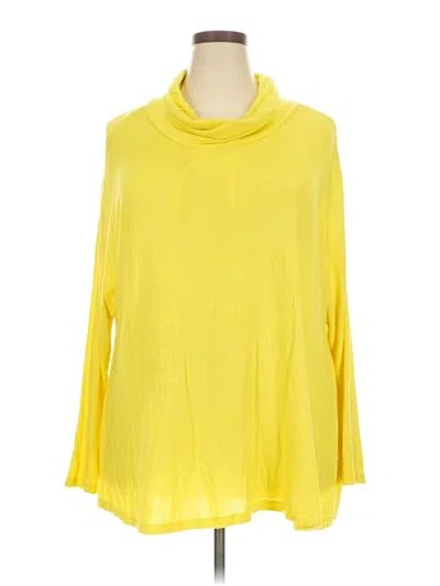 Pre-owned Lane Bryant Turtleneck Sweater In Yellow