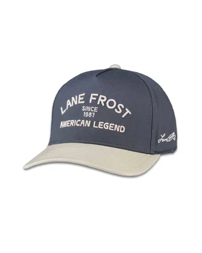 Lane Frost Unisex Grindstone Adjustable Snapback Cap In Blue/grey