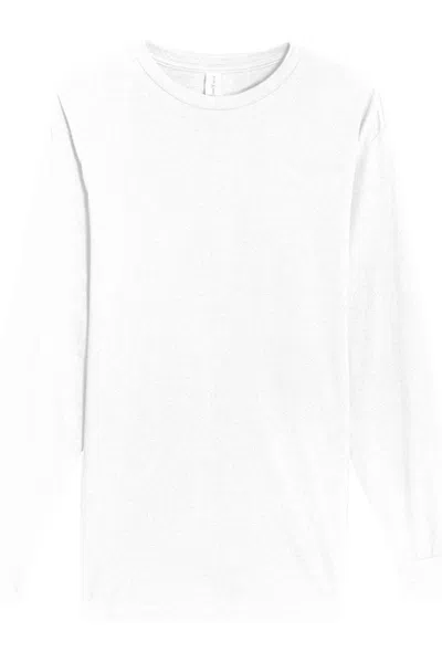 Lane Seven Heavyweight Long Sleeve T-shirt In White