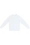 Lane Seven Pigment-dyed Crewneck Sweatshirt In White