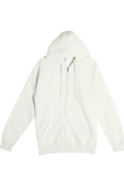 Lane Seven Premium Full-zip Hooded Sweatshirt In Gray
