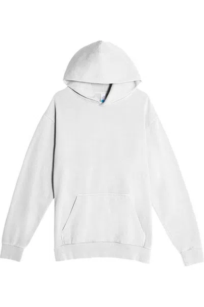 Lane Seven Urban Pullover Hooded Sweatshirt In White