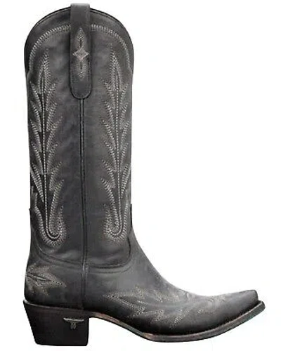 Pre-owned Lane Women's Lexington Western Boot - Snip Toe - Lb0488c In Black