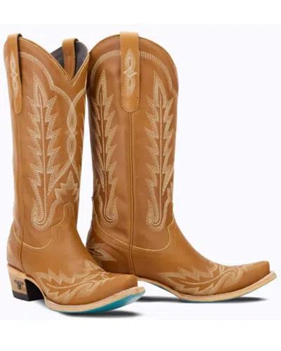 Pre-owned Lane Women's Lexington Western Boot - Snip Toe - Lb0488h In Brown
