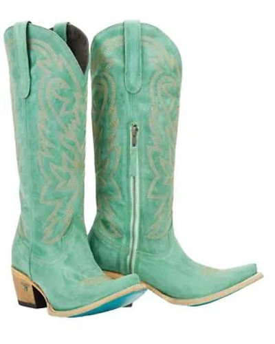 Pre-owned Lane Women's Smokeshow Tall Western Boot - Snip Toe - Lb0526j In Blue