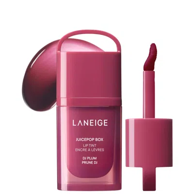 Laneige Juicepop Box Lip Oil Stain 12hr Hydrating Tint Dj Plum 0.15 Oz/4.5 G