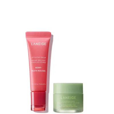 Laneige The Berry Matcha Lip Duo In Transparent