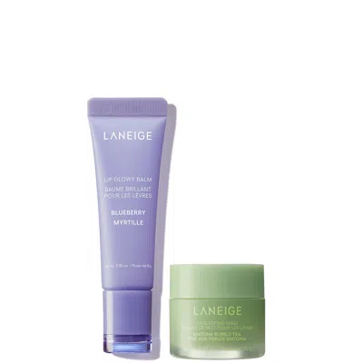 Laneige The Blueberry Matcha Lip Duo In Transparent