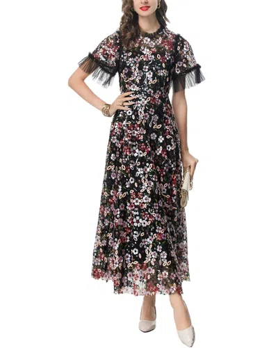 Lanelle Maxi Dress In Burgundy