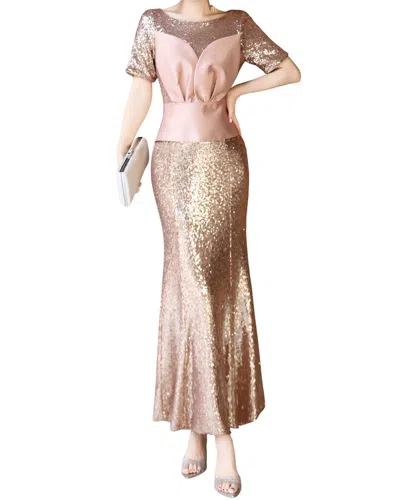 Lanelle Maxi Dress In Gold